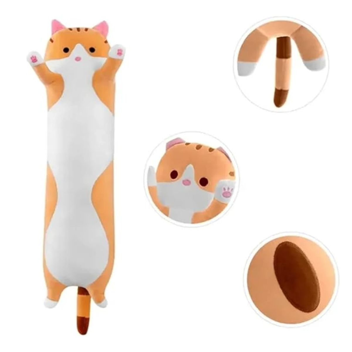 Almofada Pelúcia Gato Marrom - CAA Toys Almofada Pelúcia Gato Marrom - CAA Toys